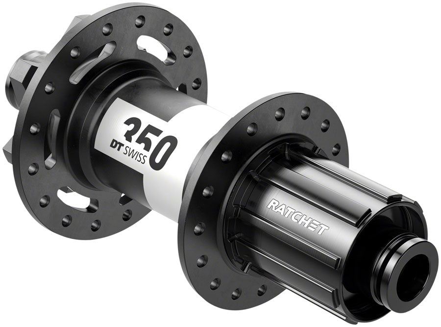 DT Swiss 350 Rear Disc MTB Hub 6-Bolt 12x148mm Boost TA Black - Shimano HG