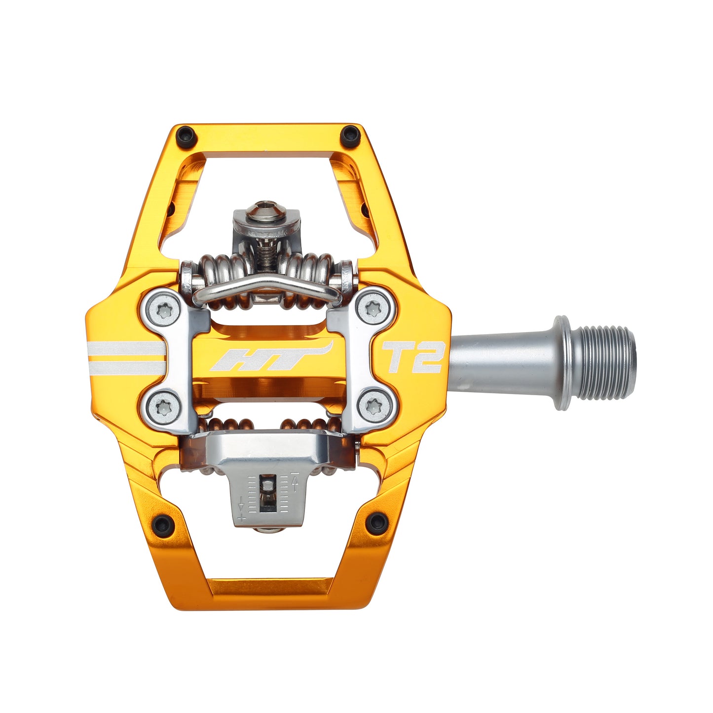 HT Components T2 Clipless Platform MTB Pedals - Orange