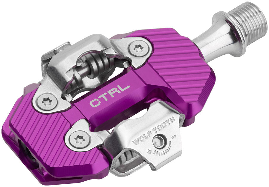 Wolf Tooth CTRL Trail Clipless MTB Pedals - Ultraviolet Purple