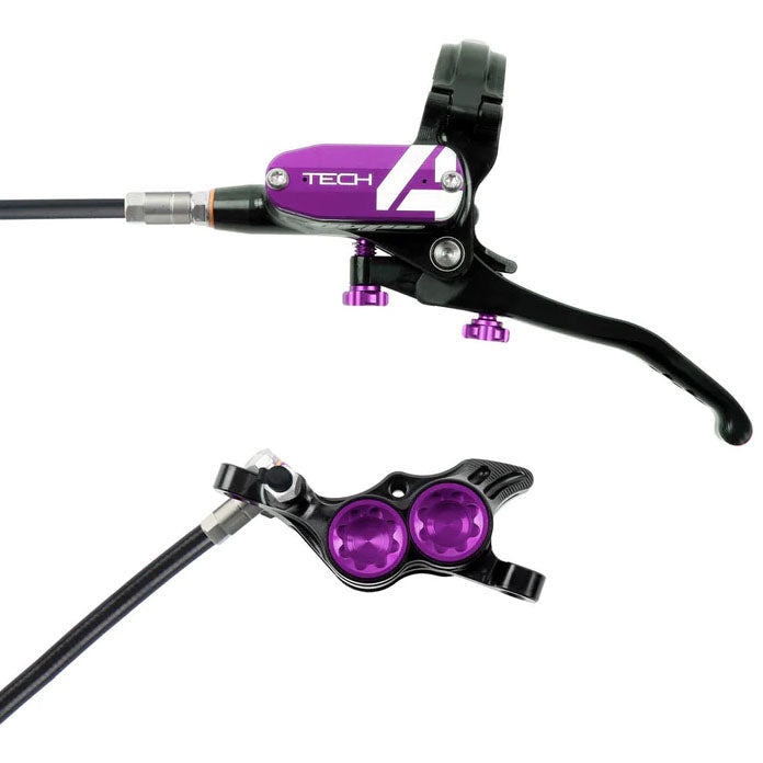 Hope Tech 4 E4 MTB Hydraulic Disc Brake and Lever - Purple