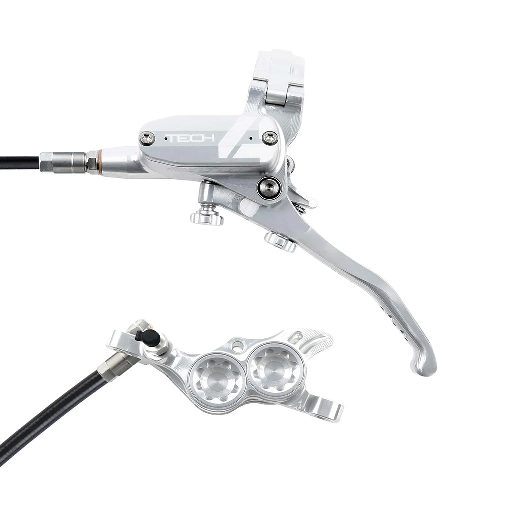 Hope Tech 4 E4 MTB Hydraulic Disc Brake and Lever - Silver/Silver