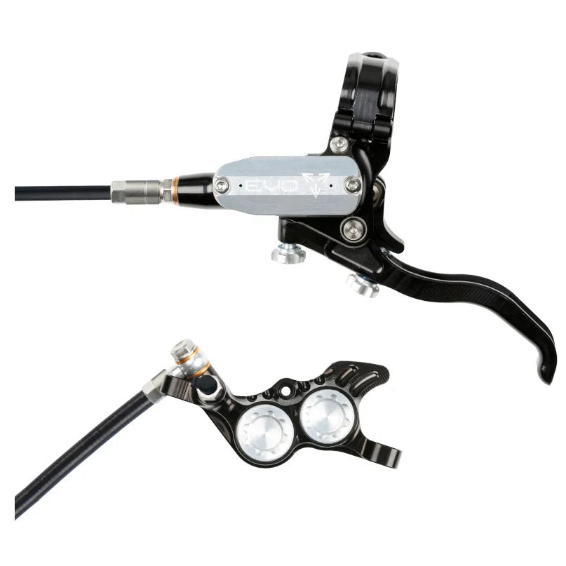 Hope Tech 4 Evo GR4 MTB Hydraulic Disc Brake and Lever - Black/Silver