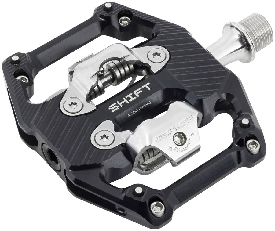 Wolf Tooth SHIFT Gravity DH Clipless MTB Pedals - Black