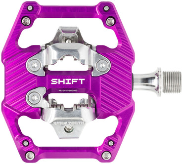 Wolf Tooth SHIFT Gravity DH Clipless MTB Pedals - Ultraviolet Purple