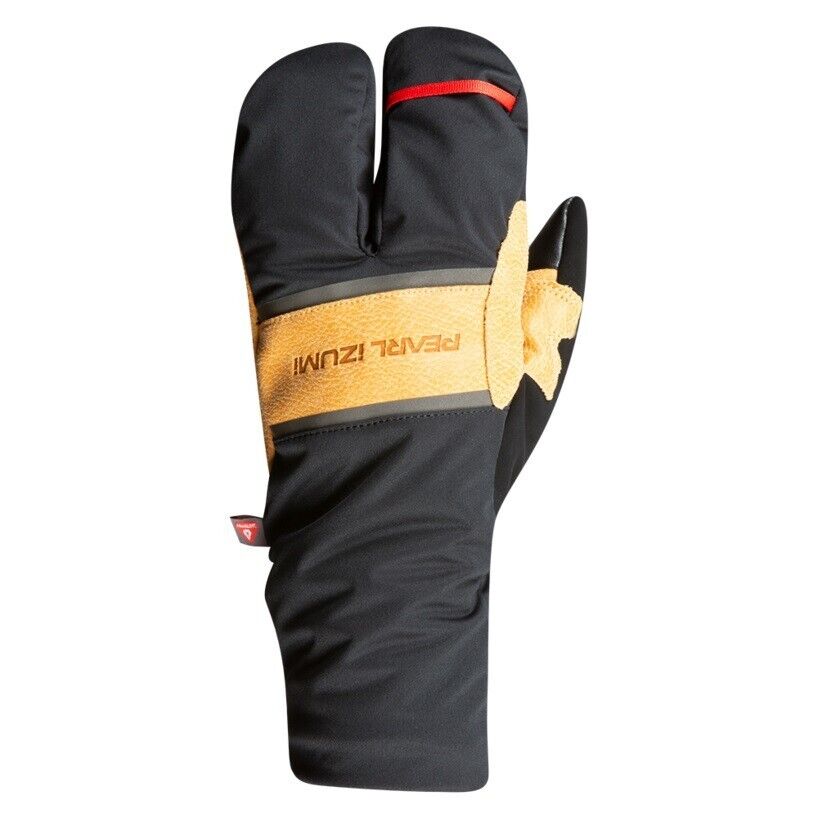 Pearl Izumi AmFIB Lobster Gel Winter Cycling Gloves - Black/Dark Tan