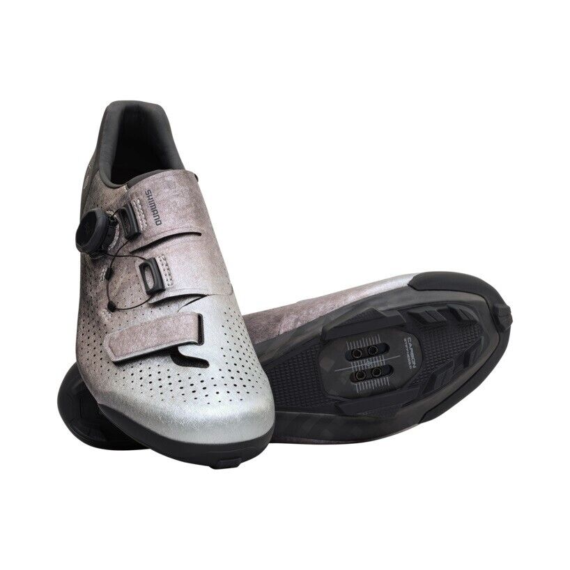 Shimano SH-RX801 Carbon Gravel Boa MTB Cycling Shoes RX8 - Silver
